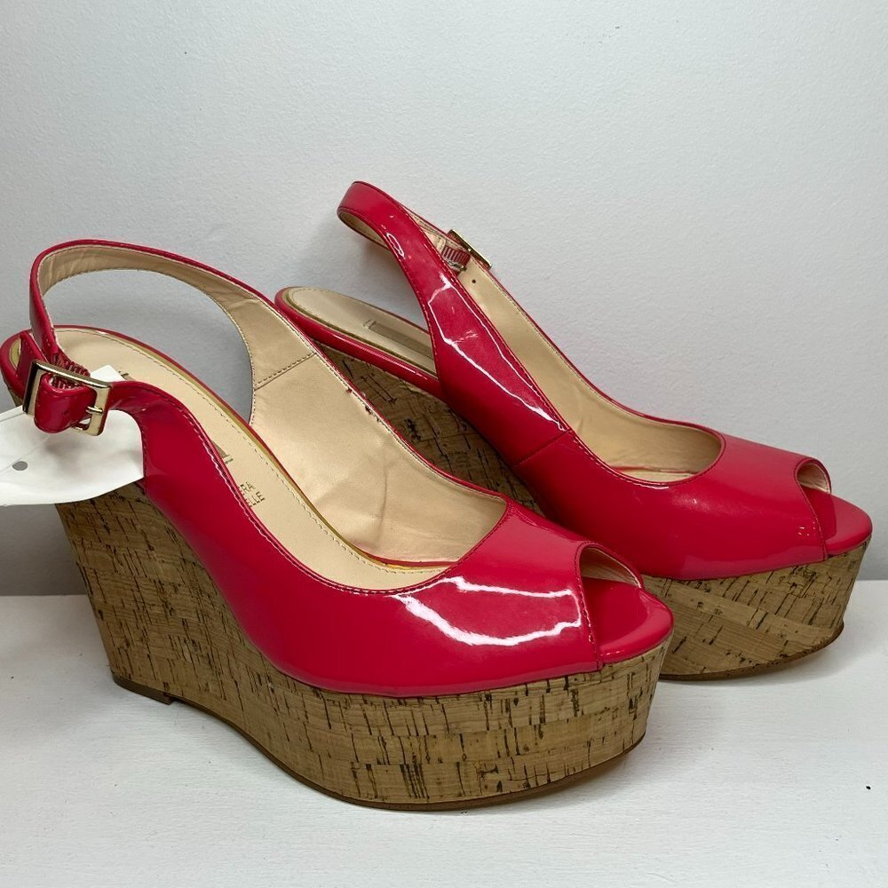 Primadonna Collection Women's Hot Pink Leather Platform Shoes -EU Size 39 (US 8)